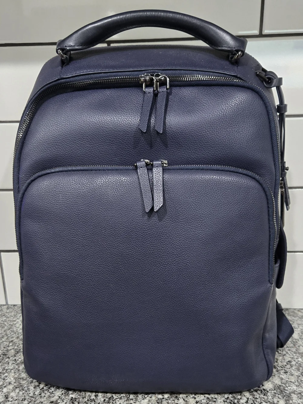 Tumi Gemma Leather Backpack - Blue